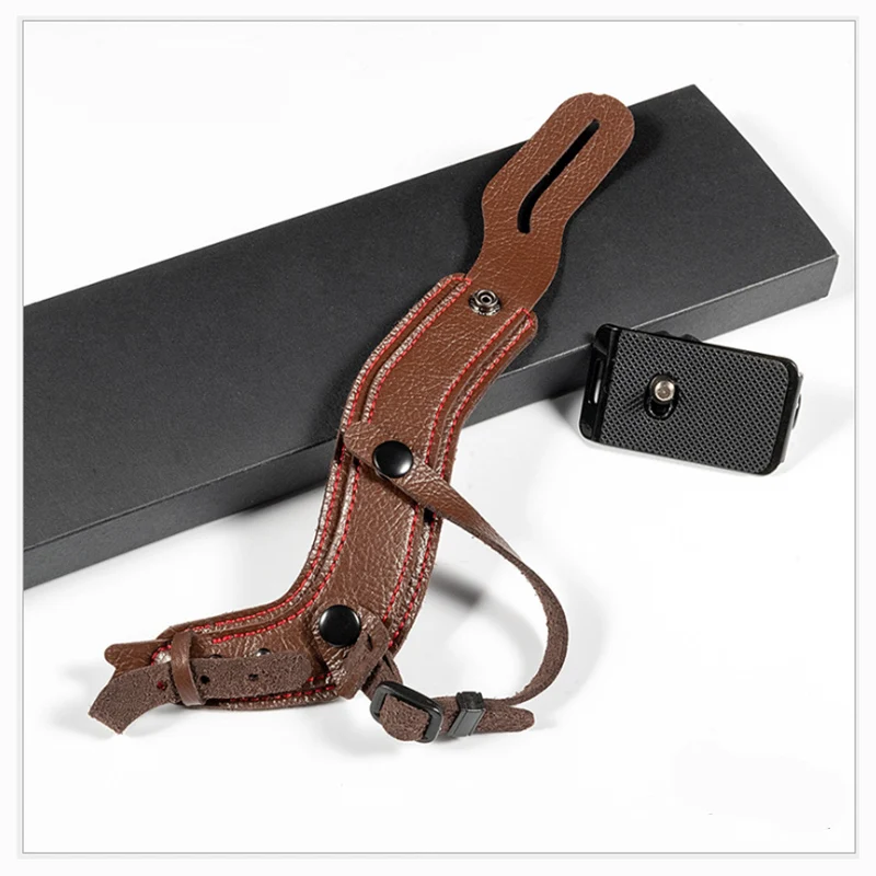 Ремешок на запястье для фотокамеры из микрофибры и кожи держатель Fuji Panasonic Canon Nikon