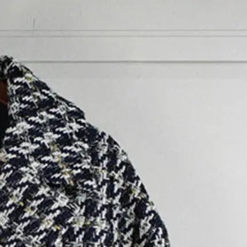 

Женская куртка, новинка осень-зима 2021, элегантное шерстяное двубортное короткое пальто во французском стиле