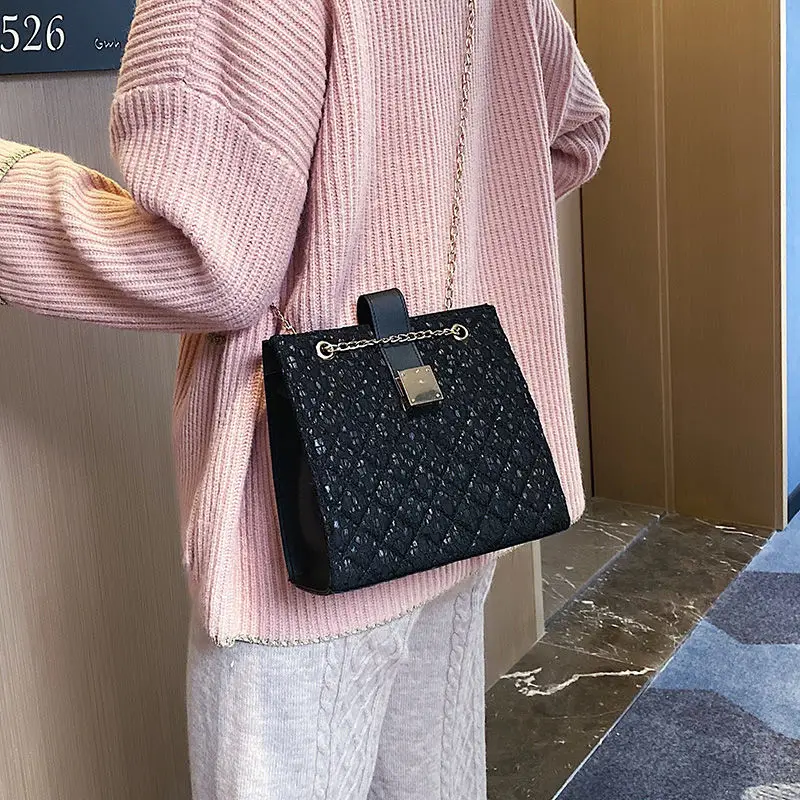 

Tote Women Shoulder Bag Lady Vintage Messenger Bag Fashion Chain Women Bag Design Shoulder Messenger Bag Female Luxury
