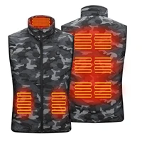heated vest men women electric heating usb vests carbon camping heat jacket hunting fishing graphene 59 zone heating vest