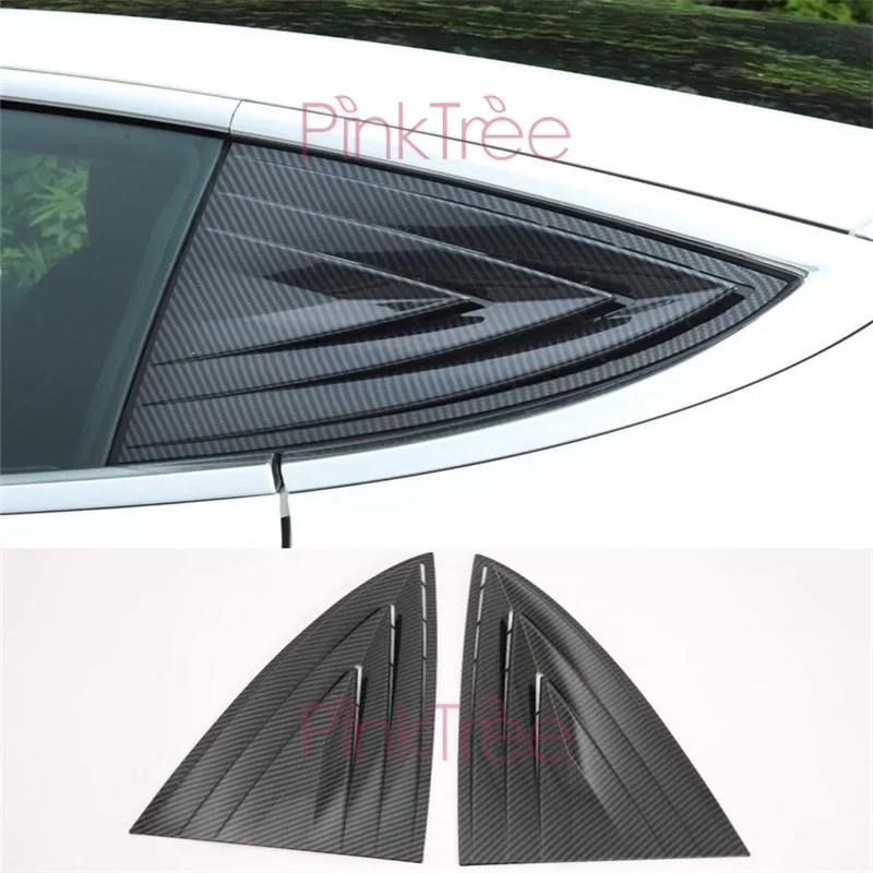 Для Tesla Model 3 2017 2018 2019 задний треугольник окна наклейка затвор декоративная