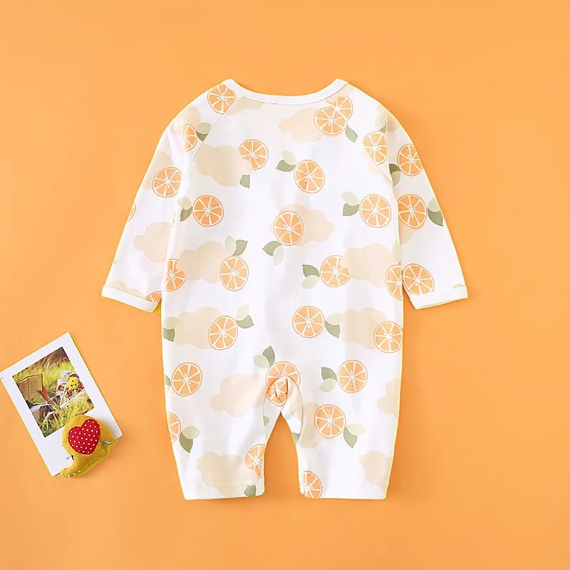 Детские комбинезоны из 100% хлопка одежда с длинными рукавами для младенцев