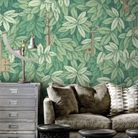 beibehang custom mural wallpapers for living room sofa tv background vintage plant leaves photo wall covering photo wallpaper 3d