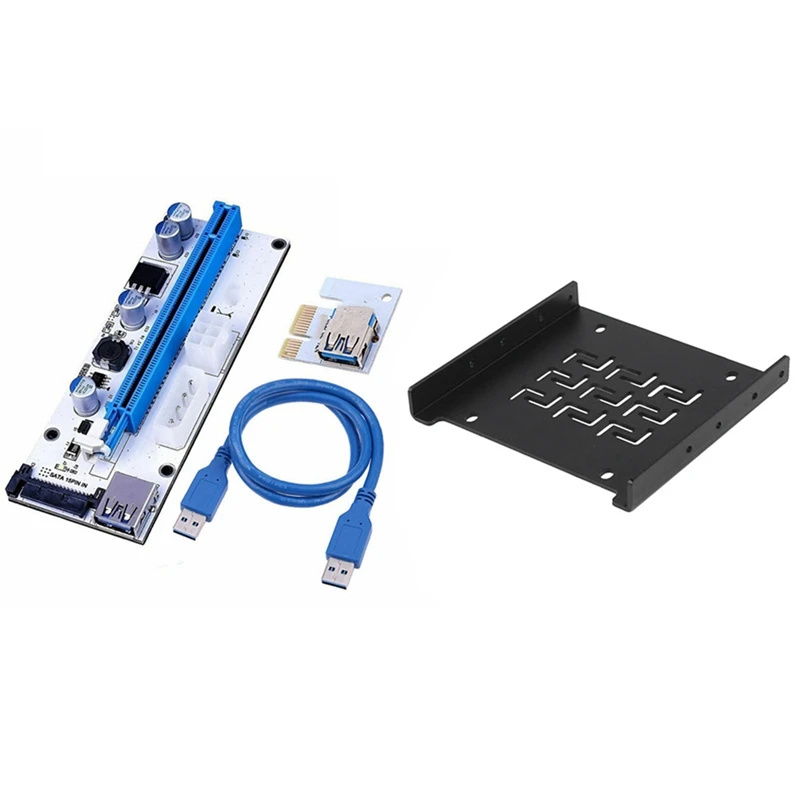 Ver 008S Pci E Экспресс 1X для 16X USB 3 0 Ie горно ВЧ кабель и 2 5 дюймовый жесткий диск