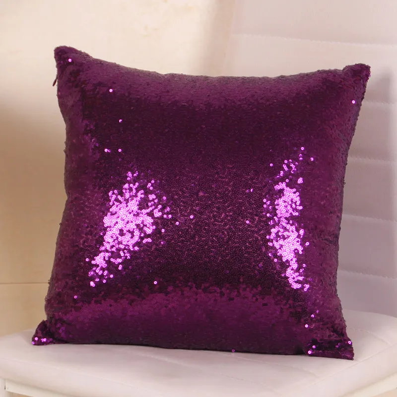 

The new fashion Sequin Double-sided pattern pillowcases sofa home decorations Cushion Covers 40*40cm