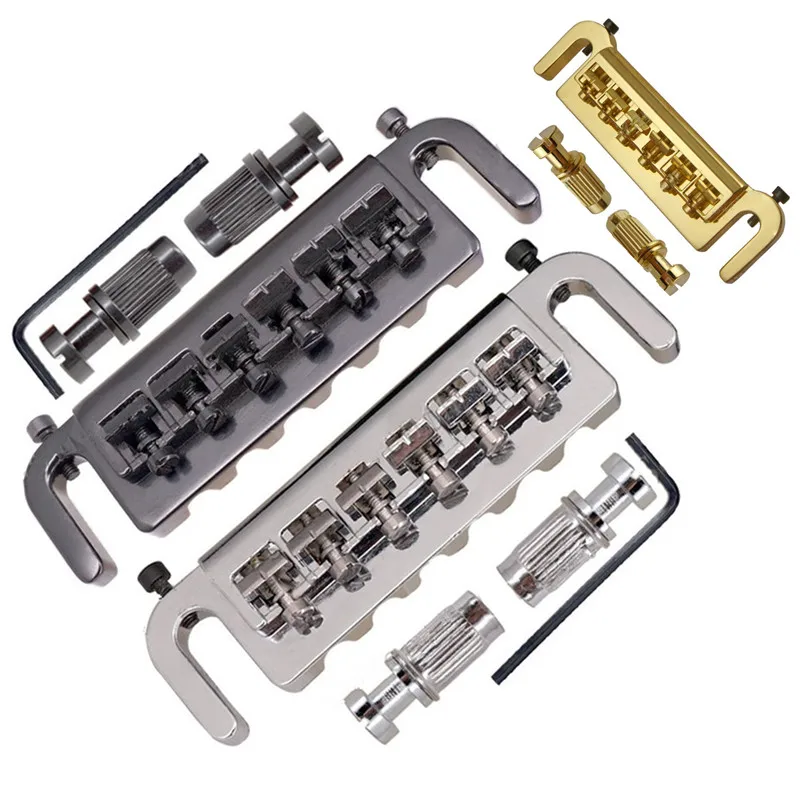 Серебряный черный золотой электрогитара мост аксессуары для гитары Части