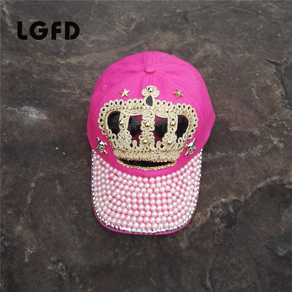 2020 Женская ковбойская шляпа джинсовая бейсболка с короной и блестками из