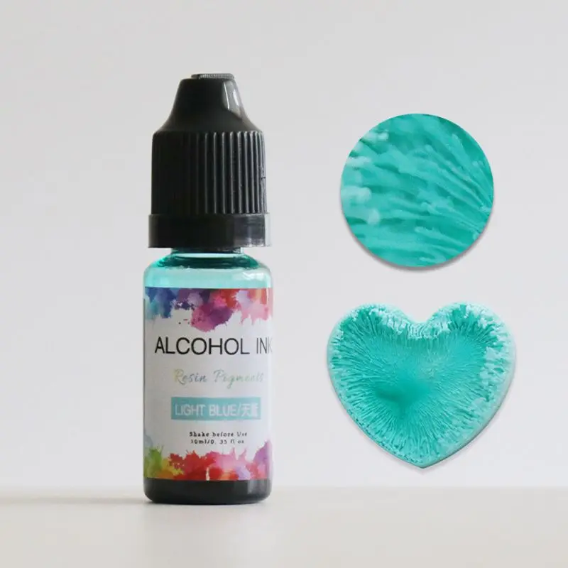 Kit de pigmentos de resina con Alcohol, 24 colores, resina l&iacute;quida, colorante, difusi&oacute;n de tinta, resina epoxi UV, fabricaci&oacute;n de joyas, 10ML-2