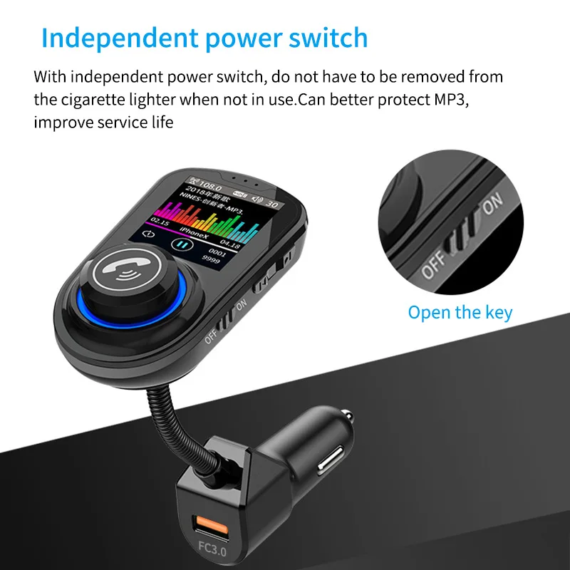 TIOODRE G45 Автомобильный Mp3 Bluetooth 5 0 плеер цветной большой экран без потерь звук