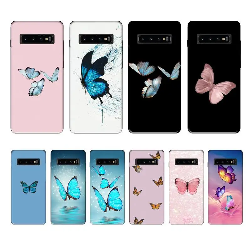 Ivits красивый чехол с бабочками чехлы etui для samsung galaxy A10 A20 A30S A40 A50 A51 A70 A71 note 8 9 10