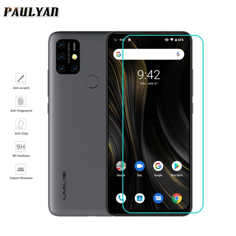 Закаленное стекло 9H для UMIDIGI Power 3 2 шт. Защитное экрана PRO защитная пленка телефона