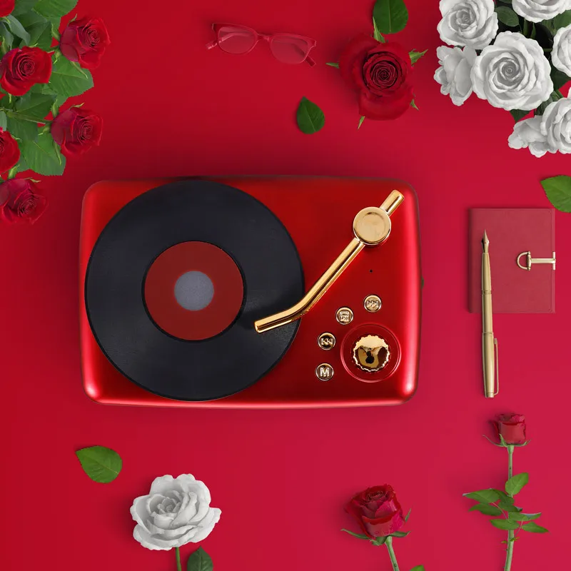 Портативный громкоговоритель с микрофоном ретро динамик сабвуфер аудио FM радио