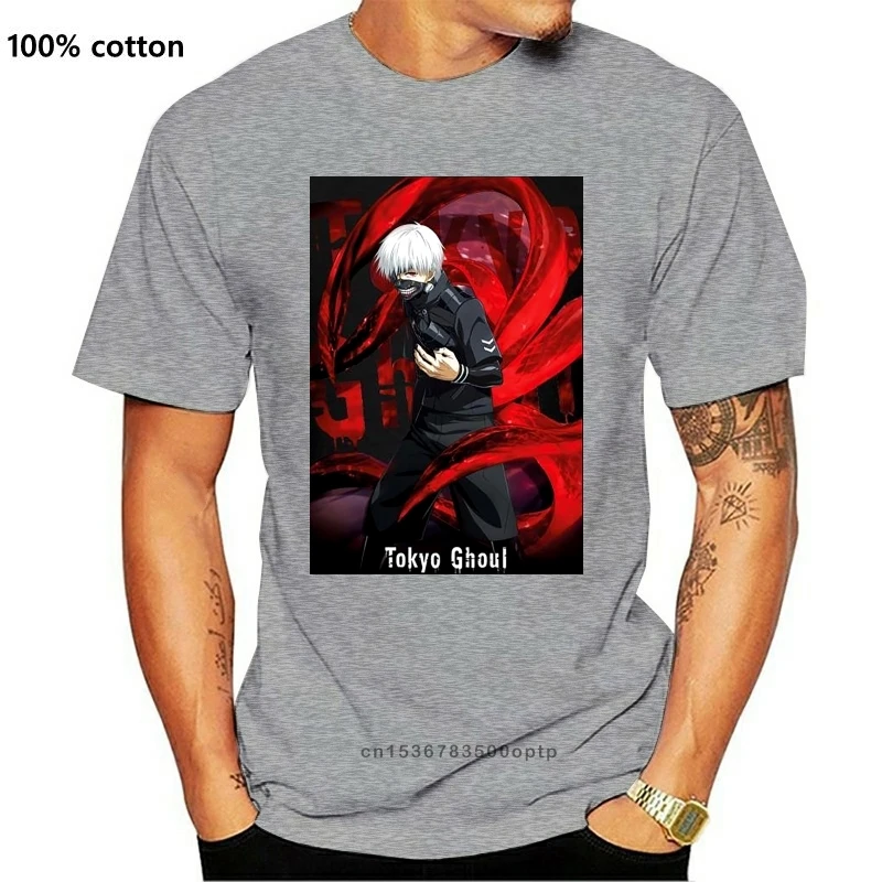 

New T shirt Men funny FQYPMC Man 100% Cotton Tokyo Ghoul Ken Kaneki Tshirts