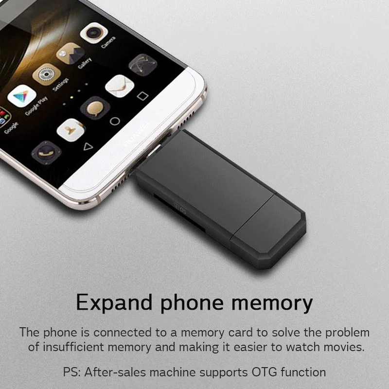 3 в 1 кардридер usb 30 type c для sd micro sd tf адапт