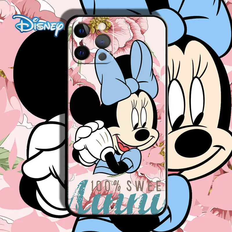 

Disney Mickey Cartoon Phone Case for iPhone 13 13Pro 12 12Pro 11 Pro X XS Max XR 7 8 Plus Cute Soft All Inclusive Back Covers