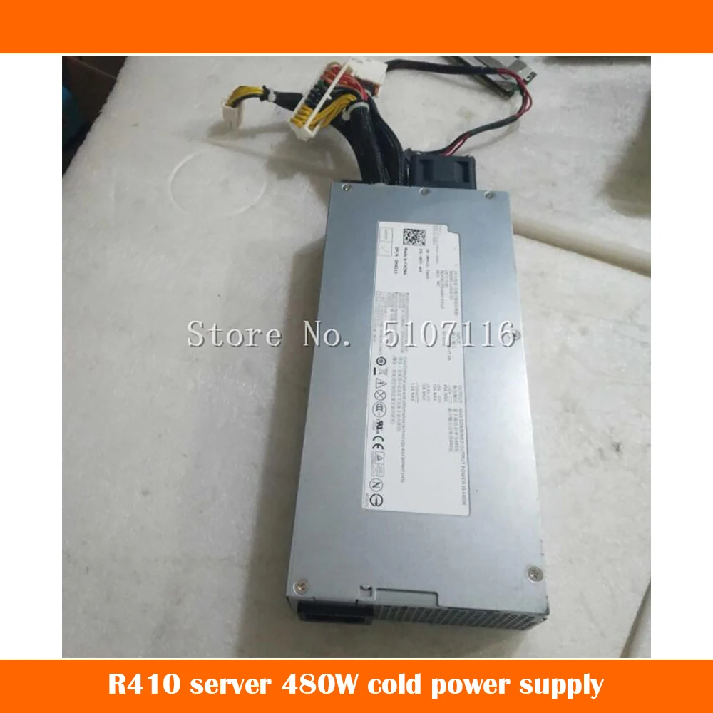Оригинал для DELL R415 R510 сервер 480 Вт Холодный источник питания H410J Φ будет полностью протестирован перед отправкой