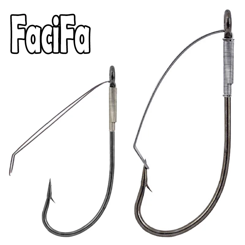 20 шт Weedless колючий рыболовный крючок Высокоуглеродистая сталь Wacky Rig Hook Bass Single под
