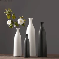 modern and simple white ceramic vase creative home living room nordic decoration ornaments dried flower flower arrangement