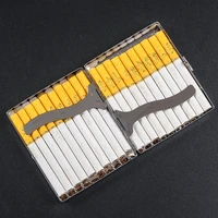 portable metal cigarette case for thick cigarettes flip open traveling tobacco container box holder outdoor smoking accessories