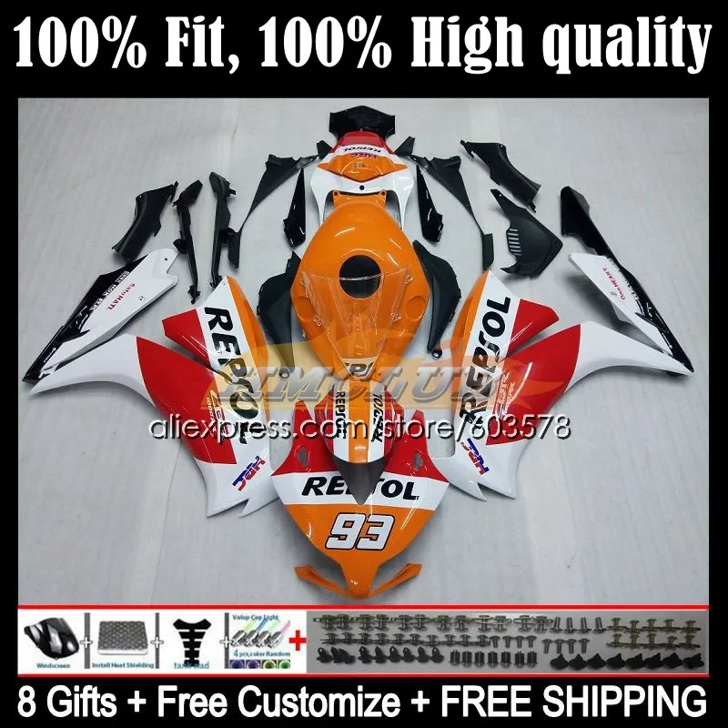 

Injection For HONDA CBR 1000RR 1000 RR 2012 2013 2014 2015 2016 42CL.12 CBR1000RR CBR1000 RR 12 13 14 15 16 Fairing Repsol White