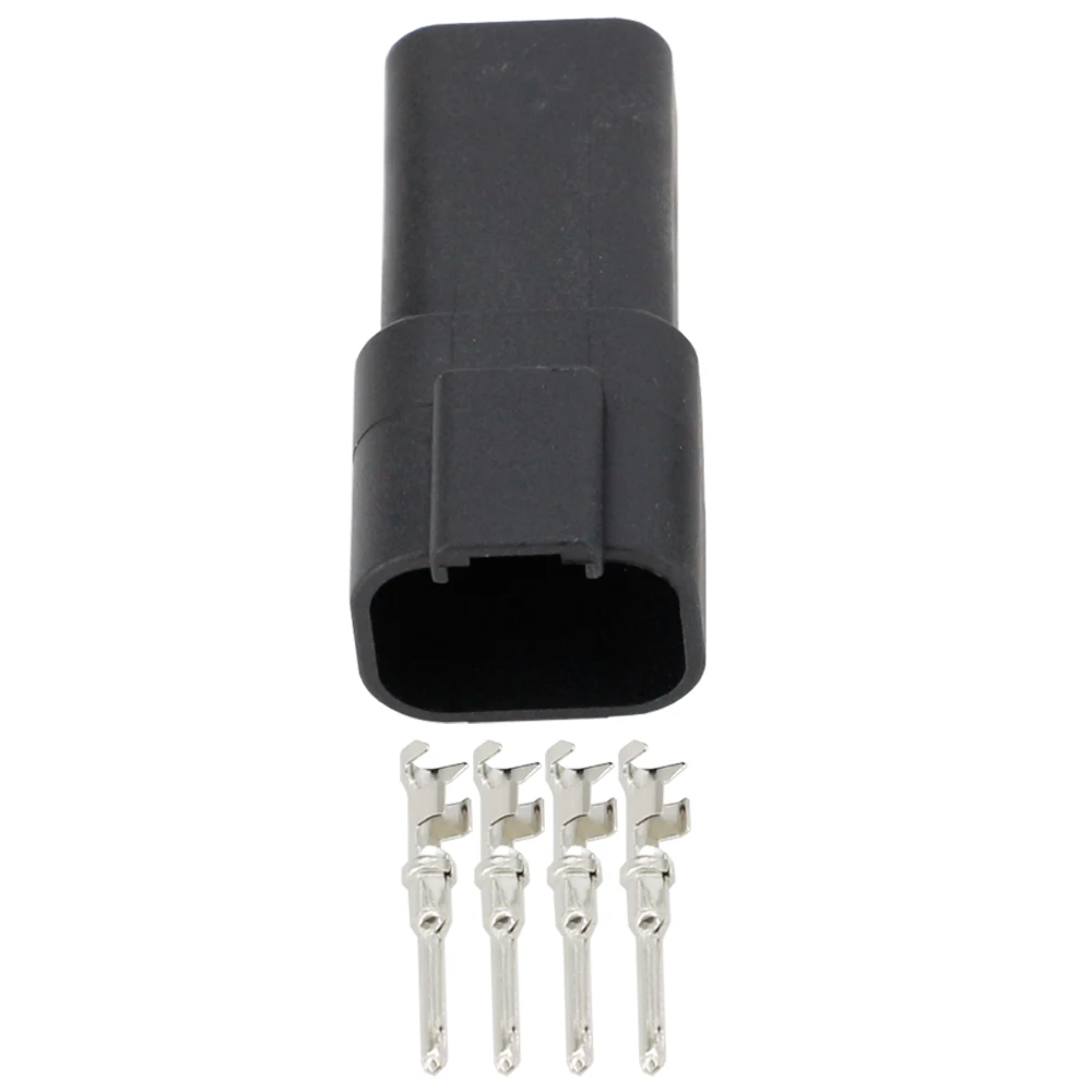 Black 5 Sets 4 Pin DJ3041Y-1.6-11/21 DT Connectors DT04-4P DT06-4S Automobile waterproof wire electrical connector plug | Обустройство