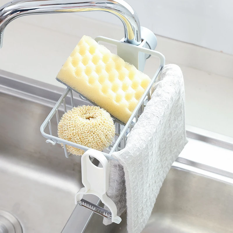 

Sponge Rag Sink Drain Rack With Hook Faucet Rack Bathroom Shelves Bathroom Hardware Kitchen Fixture Faucet Rack