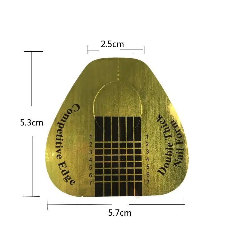 100 шт./компл. бумажный держатель для ногтей Vomen French ногтевой фототерапии