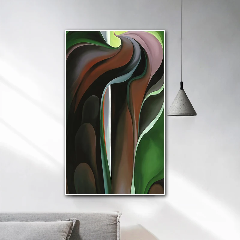 Музей Джорджии о'keeffe абстрактное искусство цветы Картина на холсте настенное