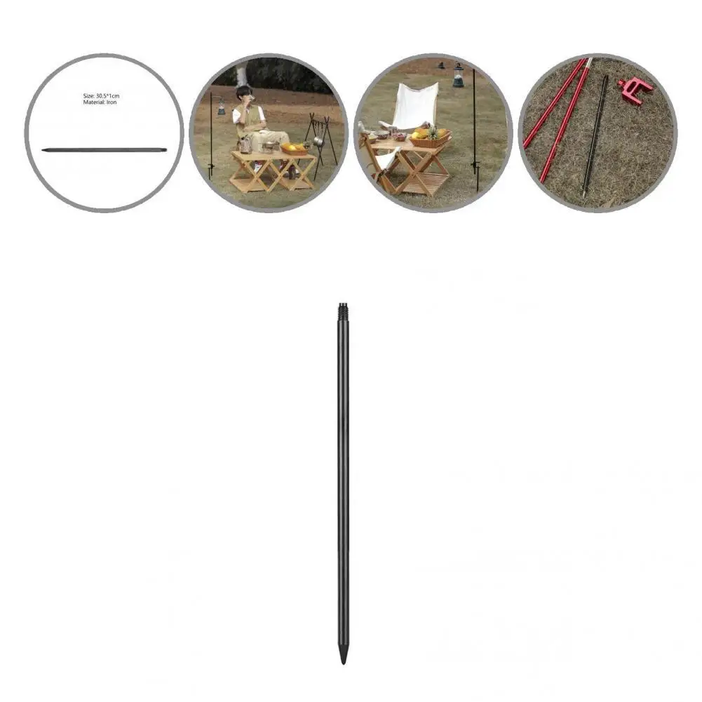 

Black Durable Lengthened Lamp Rack Ground Spike Easy to Carry Lamp Rack Ground Spike Lightweight Lamp Rack Accessory