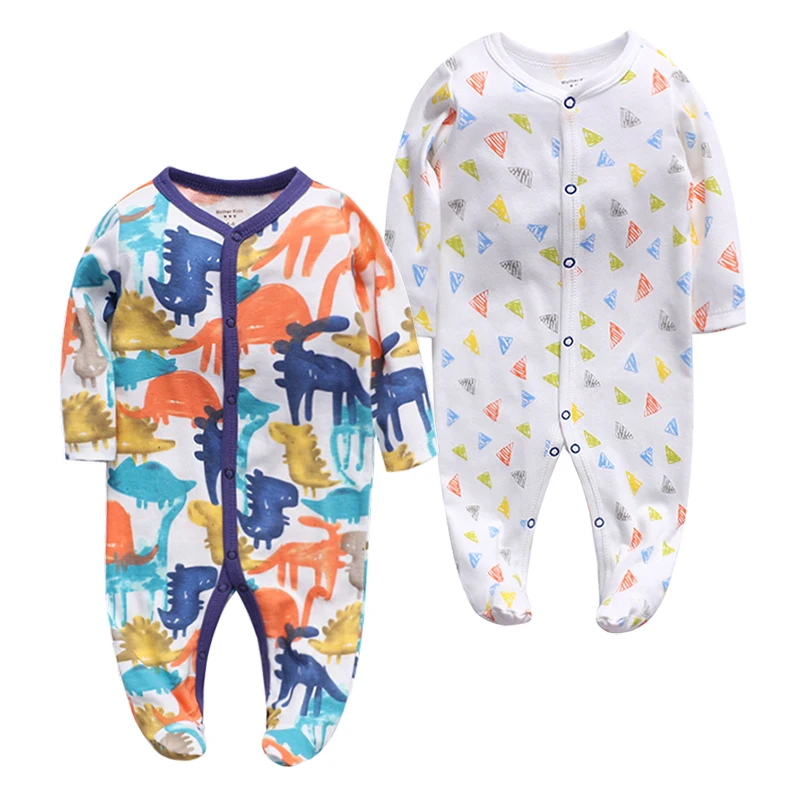 2 шт./партия детские комбинезоны для мальчиков и девочек оригинальные хлопковые