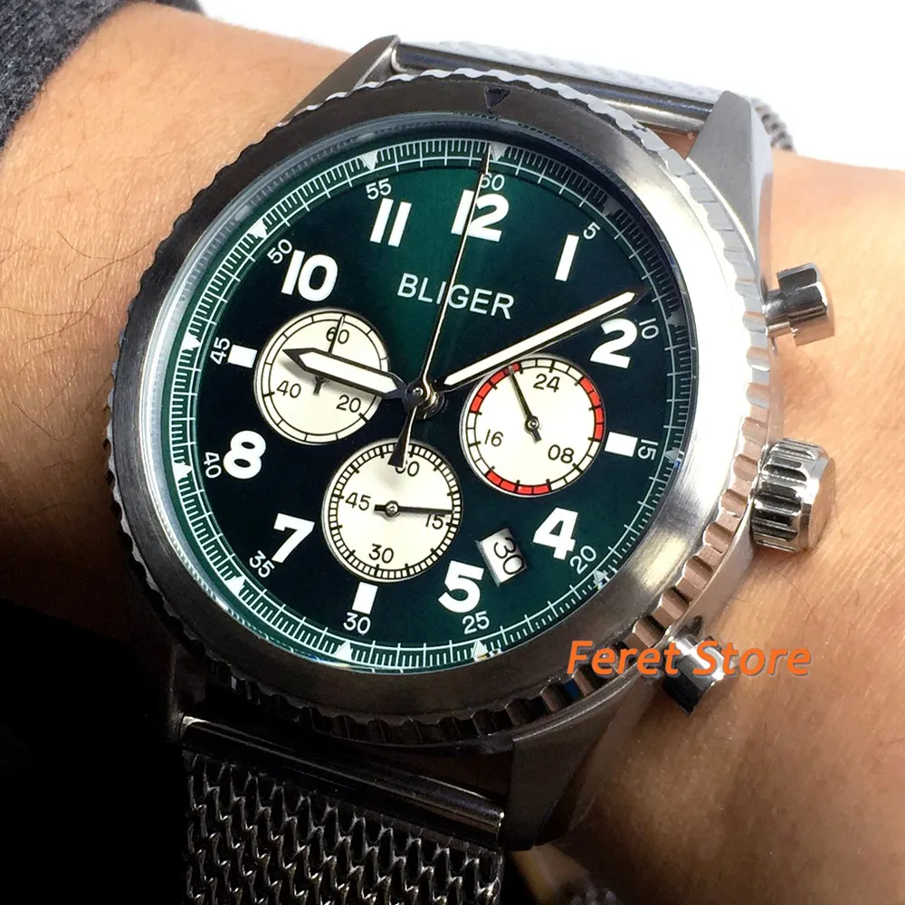 

Часы мужские кварцевые, с циферблатом 45 мм, из нержавеющей стали