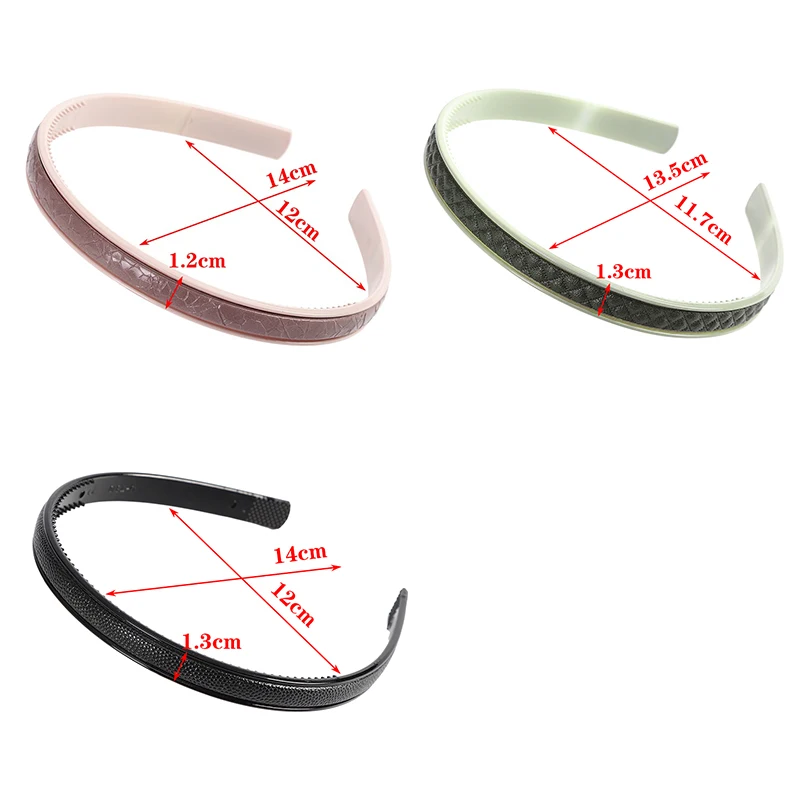 

LEVAO Pu Leather Fine Headband Hairbands For Women Solid Color Girls Hair Band Female Hair Accessories Handmade Head Hoop Bezel