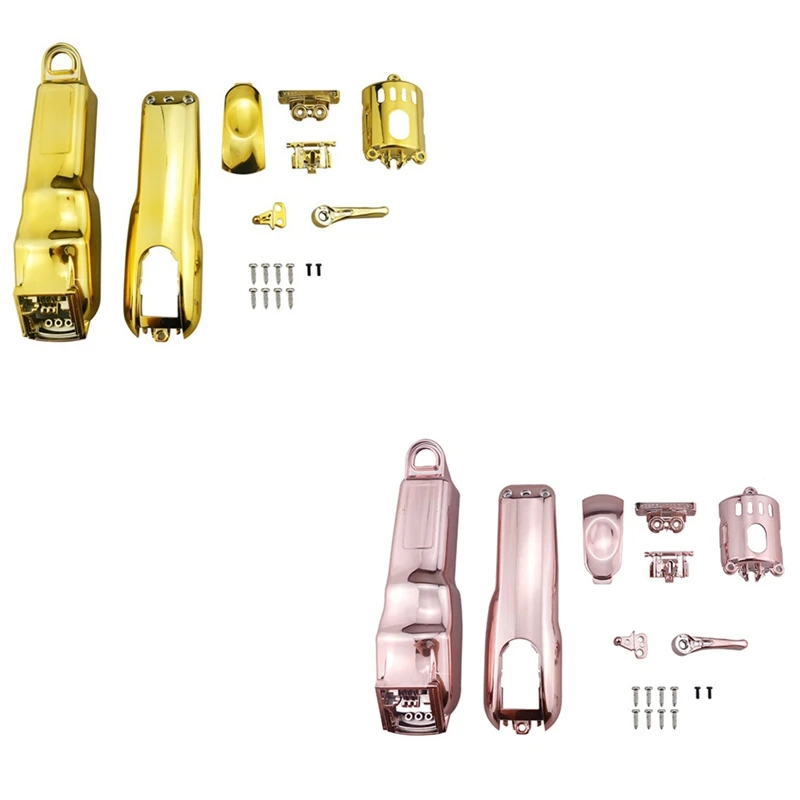 

2set for WAHL 8148/8591 Barber Electric Clipper Cover Trimmer Shell Attachment Hair Clipper Cover Golden & Pink