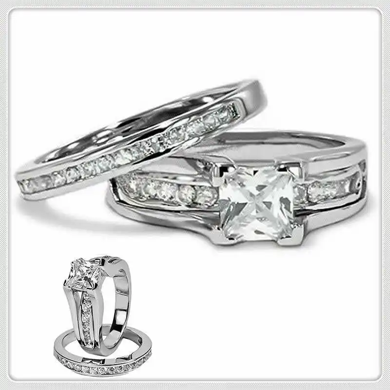 

Модное кольцо для пары его и ее обручальное кольцо для свадьбы подарочные ювелирные изделия