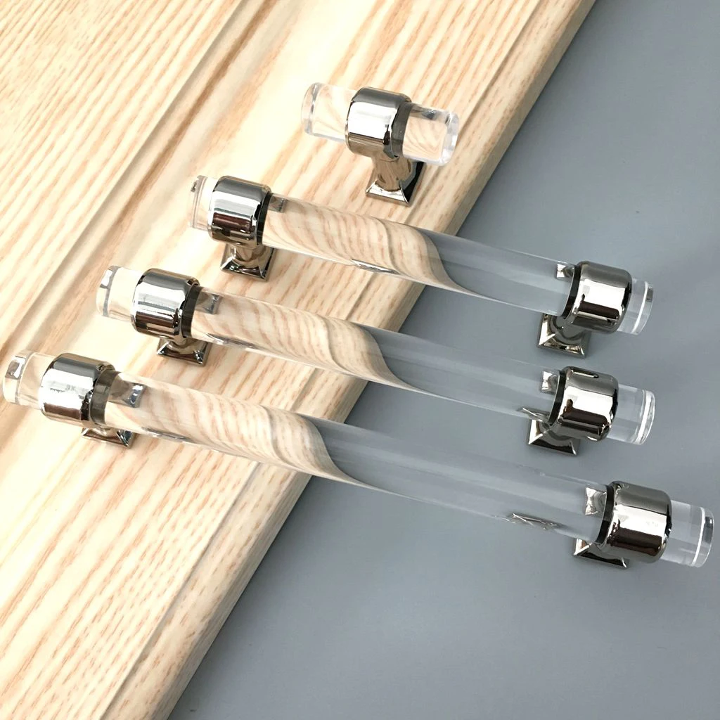 

Fashion Acrylic Door Pull Knob Drawer Cabinet Cupboard Handle Hardware 128MM