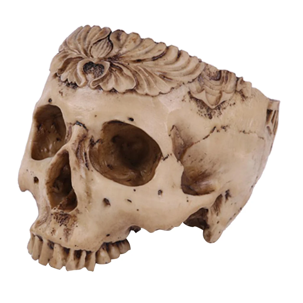 Каучуковый цветочный горшок с черепом украшение для сцены Хэллоуина|Вазы| |