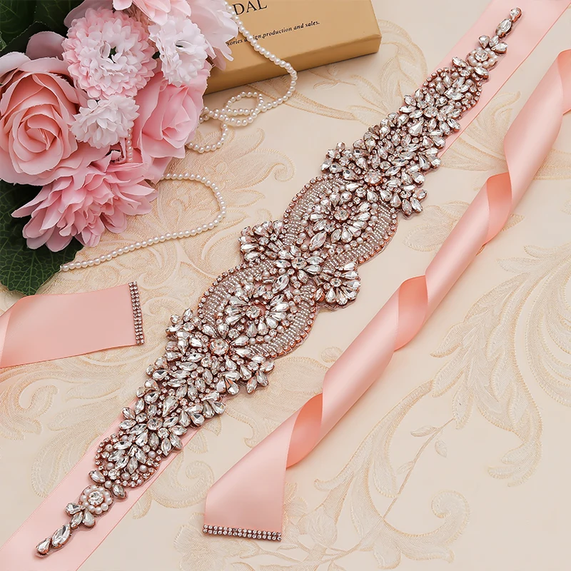 Роскошные зимние сапоги из розового золота Стразы для свадебного пояса с