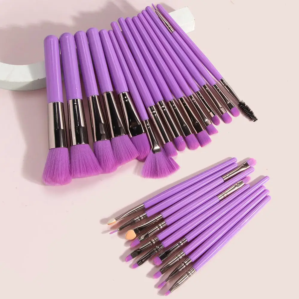 Набор кистей для макияжа 25 шт. натуральный ворс Жидкая основа румяна