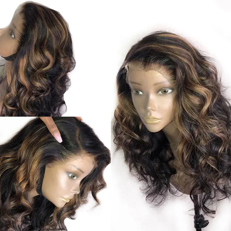 13x4 Синтетические волосы на кружеве парики из натуральных волос кружевной