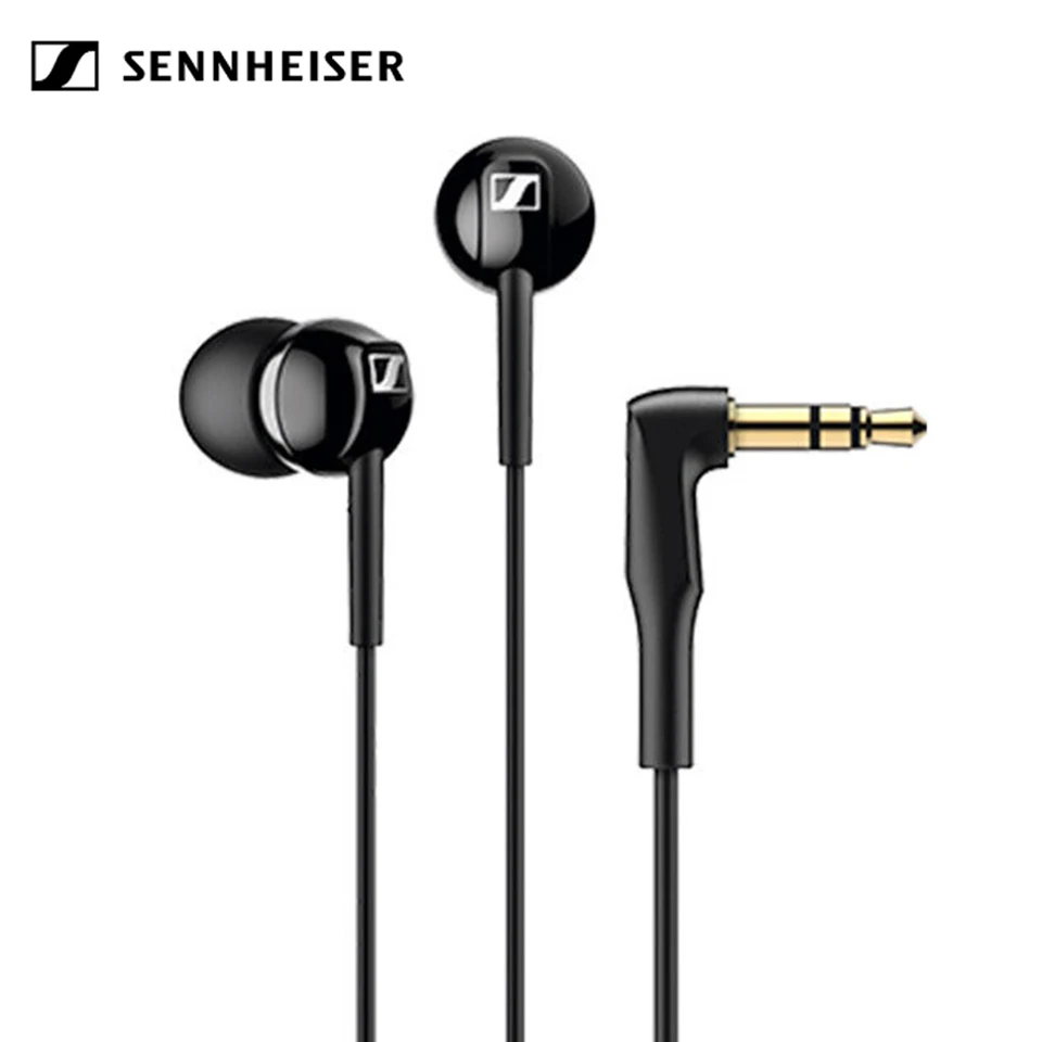 [해외] Sennheiser CX100 3.5mm 유선 스테레오 이어폰 이어폰 소음 차단 저음 스포츠 게임 이어폰 iPhone/Samsung 용 HIFI 헤드셋