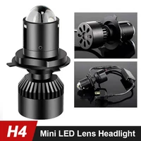 motorcycle headlight h4 led mini projector lens headlight bulbs for suzuki vstrom 1000 650 drz400 dr200 s se dr650 s hi lo beam