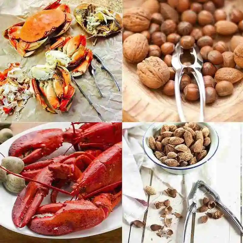 

1Pc Zinc Alloy Nutcracker Sheller Walnut Nut Cracker Almond Quick Pecan Kitchen Walnut Fruit Accessories Tool Nutcracker Z7O4