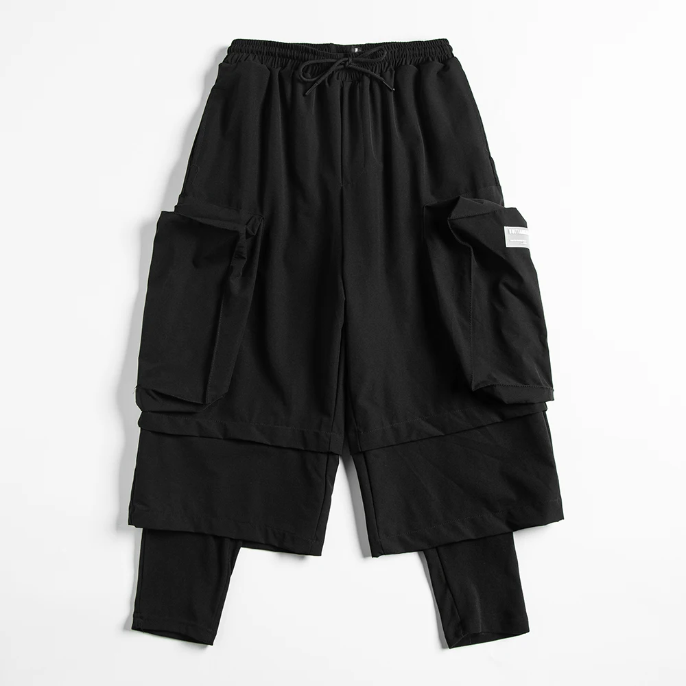 Брюки-карго Techwear мужские уличная одежда модные Джоггеры со множеством карманов