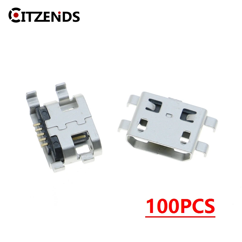 100 шт. разъем Micro USB 5pin B типа мама|connector 5pin|connector femaleconnector charge |