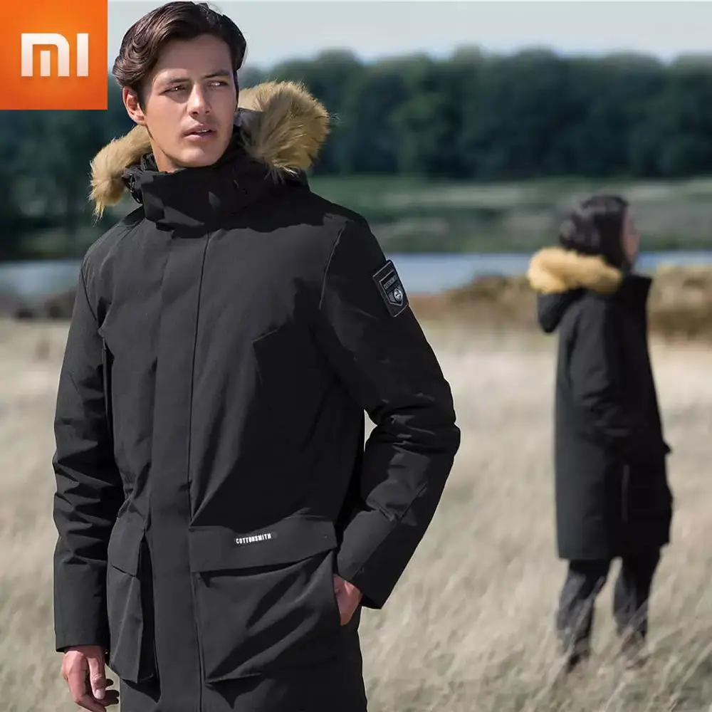 

Xiaomi Youpin Arctic Extreme Cold Mid-length Goose Down Jacket Men and Women Winter Big Padded Jacket High Quality Warm Coat