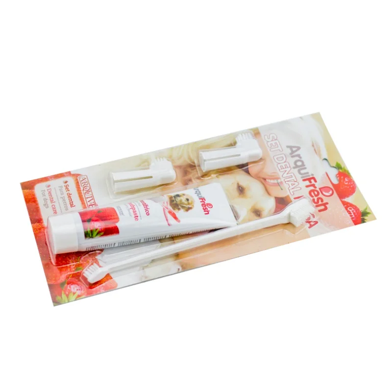 Pet Гигиена Уход за зубами Зубная щётка для зубной пасты кота собаки любимчика