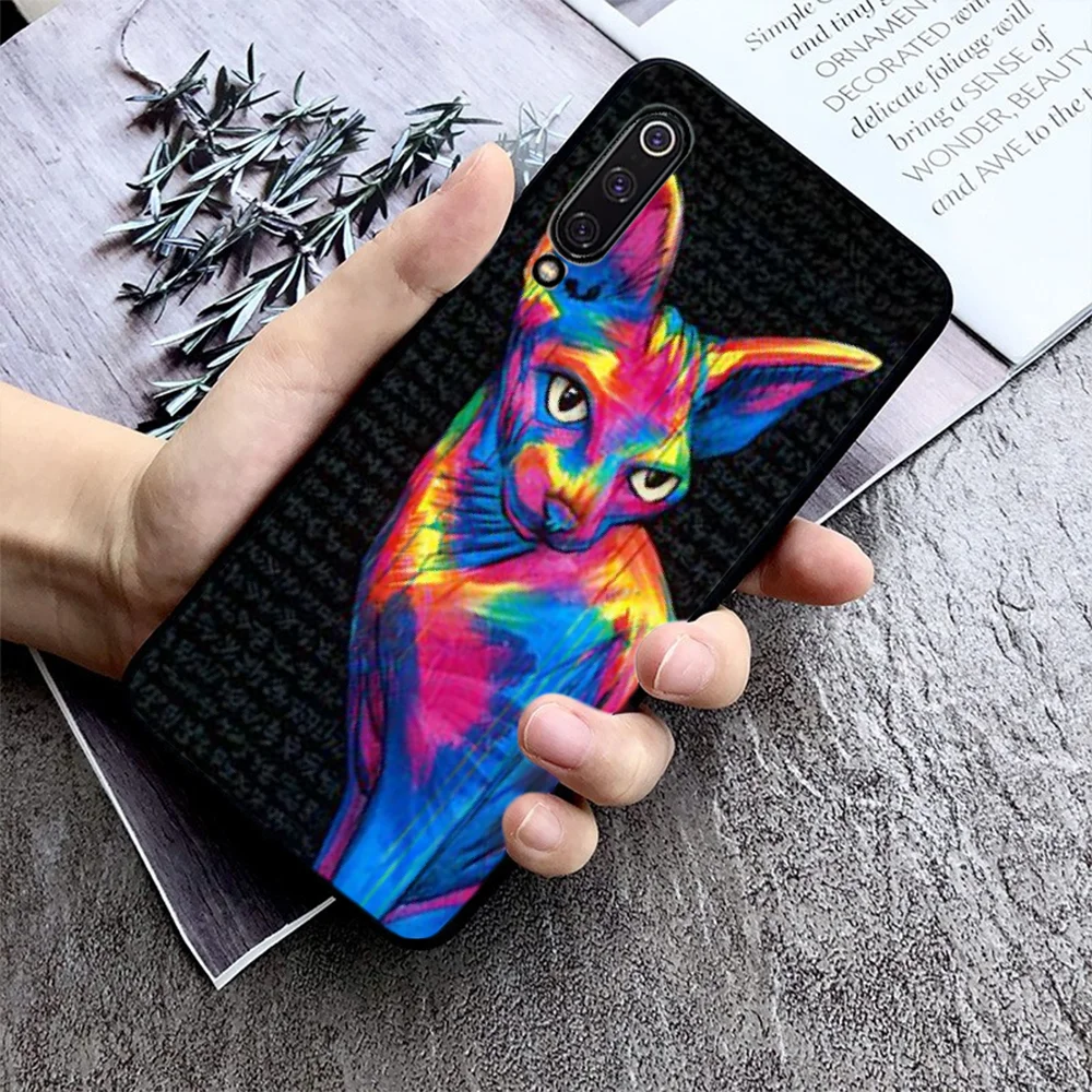 Для Xiaomi 9 se чехол художественный с изображением кота DIY для телефона рисунком в