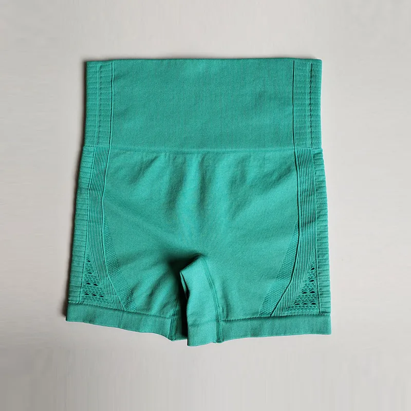 Женские бесшовные шорты с высокой талией велосипедные пуш ап для фитнеса йоги