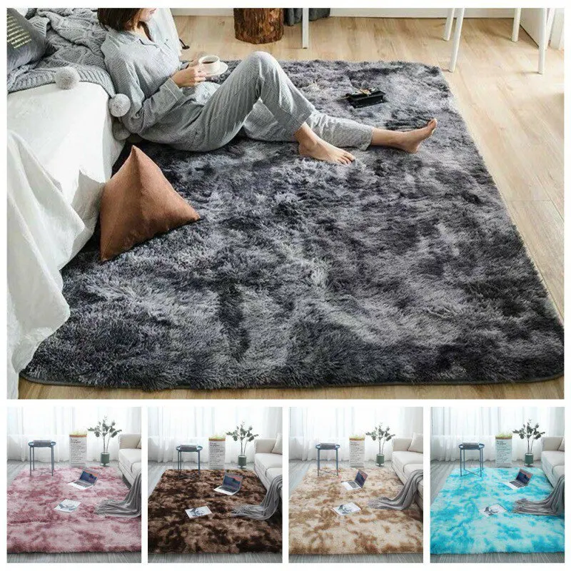 Faux Fur Area Plush Soft Carpet Rug Non-slip Floor Mats For Living Room Bedroom Home Supplies Decoration | Дом и сад
