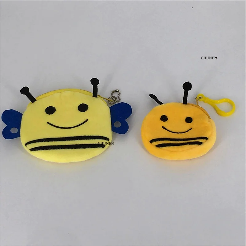 2 формы желтый плюшевый Кошелек Сумка 8 см мини 10 игрушка|Плюшевые кошельки| |